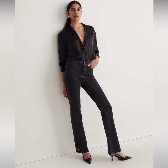 Madewell NWT Skinny Roadtripper Flare Jeans Size 29 in Bellhaven Wash: Slit-Hem - Picture 2 of 9